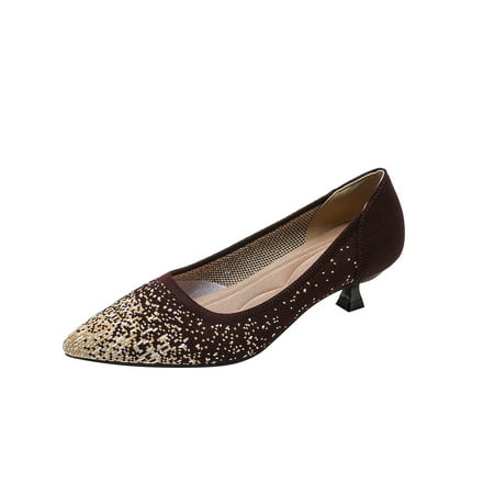 Women‘s Knitted Slip-on Kitten Heels Comfortable & Breathable Pointed Toe Low Heels Casual Shoes
Women‘s Knitted Slip-on Kitten Heels Comfortable & Breathable Pointed Toe Low Heels Casual Shoes