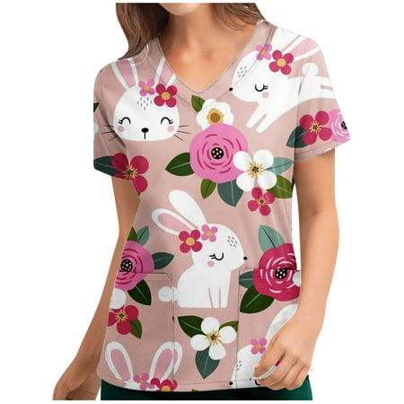 scrub shirts for women Cartoon Animal Print Scrubs Tops Short Sleeve v Neck Pocket Working Uniform Medical Workwear
scrub shirts for women Cartoon Animal Print Scrubs Tops Short Sleeve v Neck Pocket Working Uniform Medical Workwear