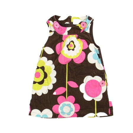 Pre-owned Mini Boden Girls Brown | Flowers Jumper size: 1.5-2T