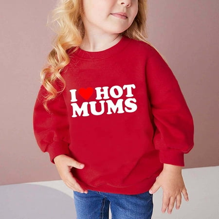 Herrnalise Girl s I Love Moms Print Crew Neck Sweatshirt Long Sleeve Pullover Tops T Shirt 2-10 Years
Herrnalise Girl s I Love Moms Print Crew Neck Sweatshirt Long Sleeve Pullover Tops T Shirt 2-10 Years
