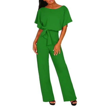 Women s Jumpsuits Rompers & Overalls Fashion Solid Color Lace Up Button Short Sleeved Overall Jumpsuit for Women
Women s Jumpsuits Rompers & Overalls Fashion Solid Color Lace Up Button Short Sleeved Overall Jumpsuit for Women