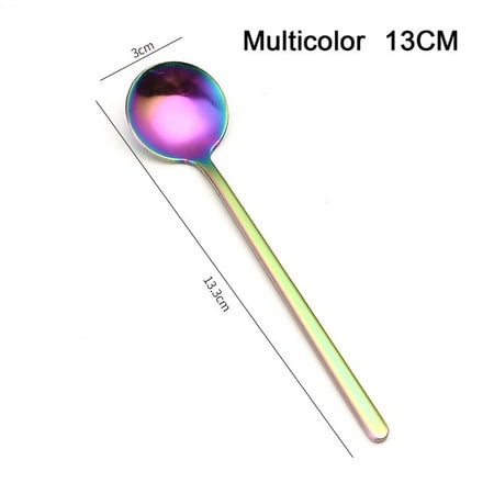 304 Stainless Steel Coffee Spoon Round Head Spoon Korean Style Spoon Honey Dessert Gift Mixing Spoon Long Handle Tea Spoon Milk
304 Stainless Steel Coffee Spoon Round Head Spoon Korean Style Spoon Honey Dessert Gift Mixing Spoon Long Handle Tea Spoon Milk