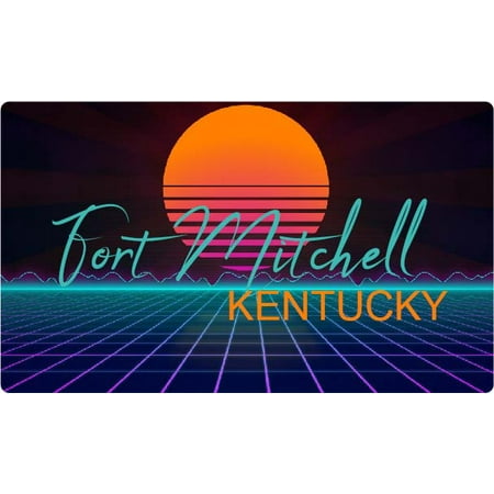 Fort Mitchell Kentucky 4 X 2.25-Inch Fridge Magnet Retro Neon Design