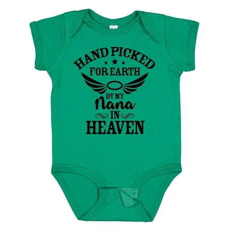 Inktastic Handpicked for Earth by My Nana in Heaven with Angel Wings Gift Baby Boy or Baby Girl Bodysuit
Inktastic Handpicked for Earth by My Nana in Heaven with Angel Wings Gift Baby Boy or Baby Girl Bodysuit