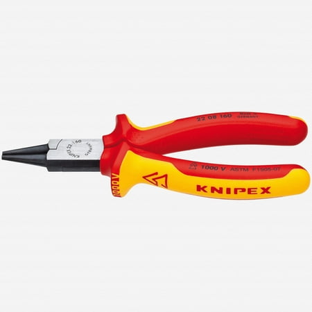 Knipex 6.3 Round Nose Pliers - Insulated