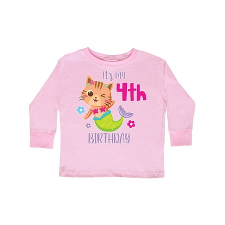 Inktastic It s My 4th Birthday with Cute Cat Mermaid Gift Toddler Toddler Girl Long Sleeve T-Shirt
Inktastic It s My 4th Birthday with Cute Cat Mermaid Gift Toddler Toddler Girl Long Sleeve T-Shirt