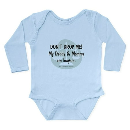 CafePress - Daddy & Mommy Lawyers - Long Sleeve Infant Bodysuit