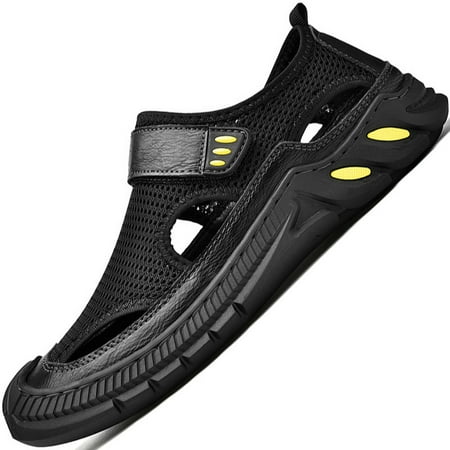 Slippers Closed Toe Fisherman Sandals For Men Summer Hiking Breathable Beach Mesh Shoe Brown Black
Slippers Closed Toe Fisherman Sandals For Men Summer Hiking Breathable Beach Mesh Shoe Brown Black