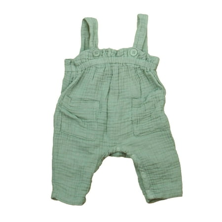 Pre-owned Grayson Mini Unisex Teal Romper size: Newborn