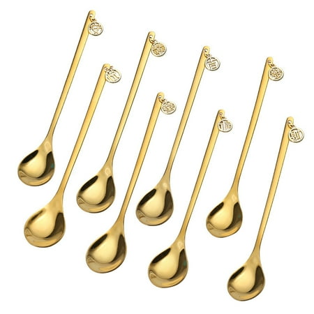 8pcs Chinese Style Dessert Spoons Ice Cream Spoon Stainless Steel Coffee Scoops
8pcs Chinese Style Dessert Spoons Ice Cream Spoon Stainless Steel Coffee Scoops