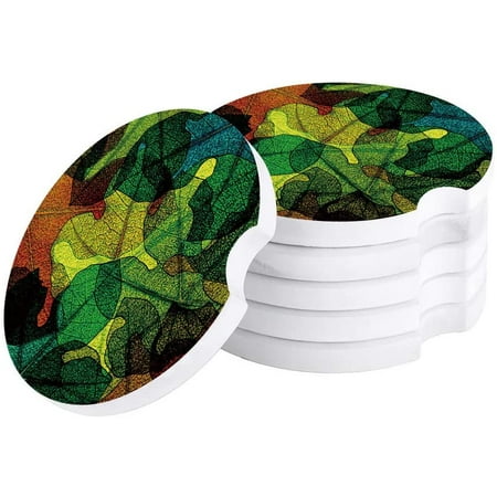 FMSHPON Leaf Vein Abstract Leaf Set of 4 Car Coaster for Drinks Absorbent Ceramic Stone Coasters Cup Mat with Cork Base for Home Kitchen Room Coffee Table Bar Decor
FMSHPON Leaf Vein Abstract Leaf Set of 4 Car Coaster for Drinks Absorbent Ceramic Stone Coasters Cup Mat with Cork Base for Home Kitchen Room Coffee Table Bar Decor