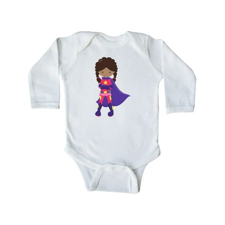 Inktastic African American Girl Superhero Girl Purple Cape Gift Baby Girl Long Sleeve Bodysuit
Inktastic African American Girl Superhero Girl Purple Cape Gift Baby Girl Long Sleeve Bodysuit