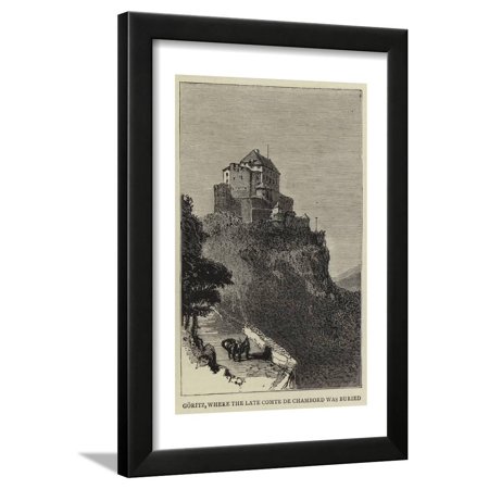 Goritz, Where the Late Comte De Chambord Was Buried Framed Print Wall Art
