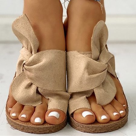 Twist Knot Flat Toe Loop Slides Solid Color Open Toe Bohomian Outdoor Slippers Summer Beach Slides Shoes
Twist Knot Flat Toe Loop Slides Solid Color Open Toe Bohomian Outdoor Slippers Summer Beach Slides Shoes