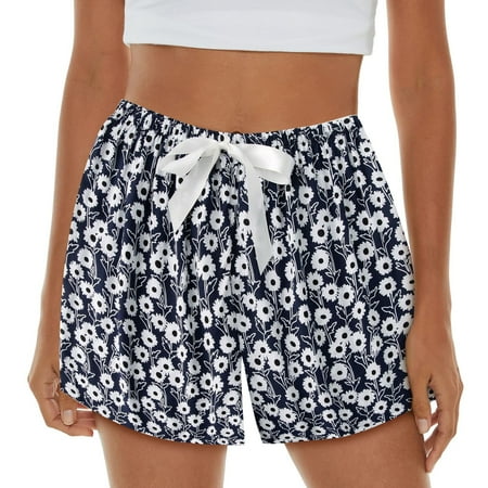 Womens Pajama Shorts Soft Sleep Shorts Lightweight Printed Bow Elastic Waist Lounge Pj Bottoms Casual Pants
Womens Pajama Shorts Soft Sleep Shorts Lightweight Printed Bow Elastic Waist Lounge Pj Bottoms Casual Pants