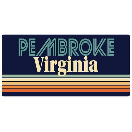 Pembroke Virginia 5 x 2.5-Inch Fridge Magnet Retro Design