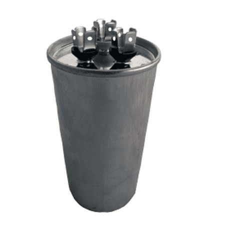 Supco CD45+10X370R Supco CD45+10X370R HVAC Motor Round Dual Run Capacitor 45 + 10 MFD 370 Volts