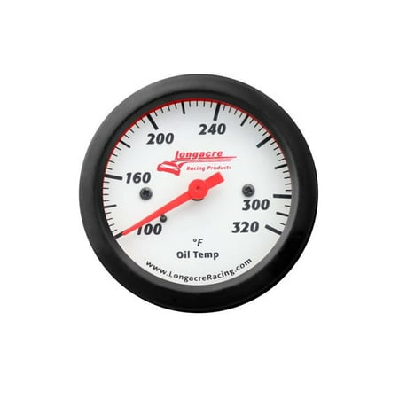 Longacre LON52-46903 100-320 F Sportsman Oil Temperature Gauge