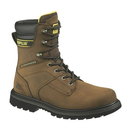 CAT Footwear Salvo 8 Inch Steel Toe - Dark Brown 12(W) Mens Work Boot