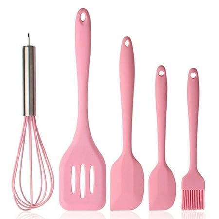 ZHaobin 5Pcs Silicone Cooking Utensils Set Non-Stick Silicone Cake Spatula Cooking Shovel Whisk Oil Brush Flexible Kitchen Utensils Sets (5Pcs Pink)
ZHaobin 5Pcs Silicone Cooking Utensils Set Non-Stick Silicone Cake Spatula Cooking Shovel Whisk Oil Brush Flexible Kitchen Utensils Sets (5Pcs Pink)