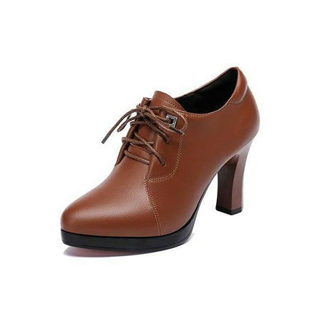 SIMANLAN Ladies Anti-Slip High Heels Pumps Simple Plush Lined Walking Lightweight Pointed Toe Dress Shoes Brown 6.5
SIMANLAN Ladies Anti-Slip High Heels Pumps Simple Plush Lined Walking Lightweight Pointed Toe Dress Shoes Brown 6.5