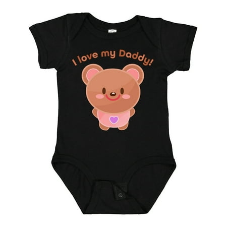 Inktastic I Love My Daddy- Cute Baby Bear Gift Baby Boy or Baby Girl Bodysuit