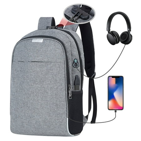 Nylon Bag Waterproof Combination Lock Bag with USB Port & Safety Reflective Strip for College Daily Commute Gray
Nylon Bag Waterproof Combination Lock Bag with USB Port & Safety Reflective Strip for College Daily Commute Gray
