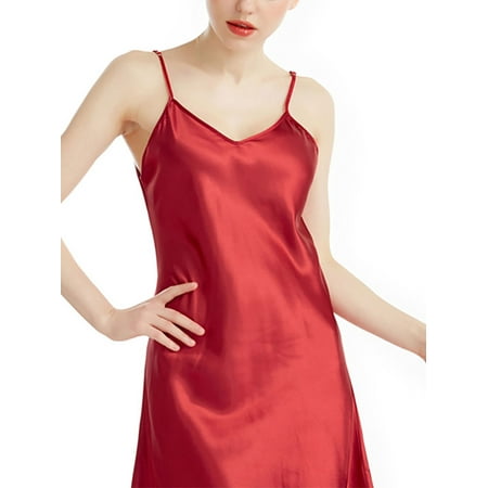 UKAP Women Sleepwear V Neck Nightgowns Sleeveless Nightwear Sling Pajamas Dresses Purple Red S
UKAP Women Sleepwear V Neck Nightgowns Sleeveless Nightwear Sling Pajamas Dresses Purple Red S