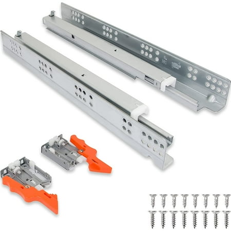 YhbSmt Drawer Slide 3/4 INCH Under-Mount (5 Pairs 21 Inch 533mm) Concealed Self Soft Close Under/Bottom Drawer Runners Guide Glides Dresser Kitchen 75 LB Capacity 3D Adjustable Lock Device
YhbSmt Drawer Slide 3/4 INCH Under-Mount (5 Pairs 21 Inch 533mm) Concealed Self Soft Close Under/Bottom Drawer Runners Guide Glides Dresser Kitchen 75 LB Capacity 3D Adjustable Lock Device