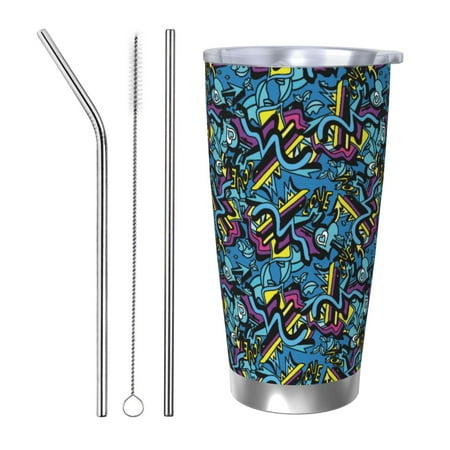 Uemuo Love Music Print Travel Coffee Mug 20oz Double-walled Car Cup Stainless Steel Insulated Tumbler Leak-proof Travel Cup Reusable Straw Car Cup-Straw Three-piece Set
Uemuo Love Music Print Travel Coffee Mug 20oz Double-walled Car Cup Stainless Steel Insulated Tumbler Leak-proof Travel Cup Reusable Straw Car Cup-Straw Three-piece Set