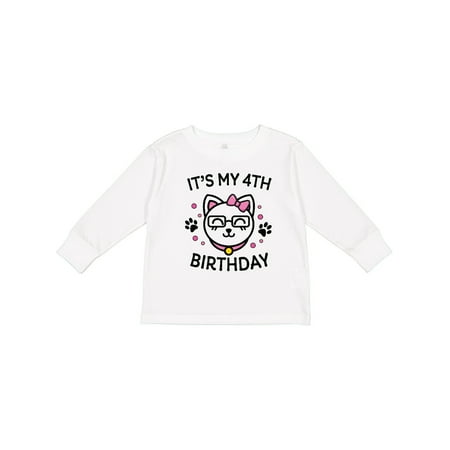 Inktastic Its My 4th Birthday with Cat in Glasses Girls Long Sleeve Toddler T-Shirt
Inktastic Its My 4th Birthday with Cat in Glasses Girls Long Sleeve Toddler T-Shirt