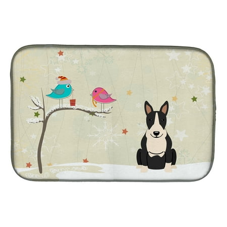 Christmas Presents between Friends Bull Terrier Black White Dish Drying Mat
Christmas Presents between Friends Bull Terrier Black White Dish Drying Mat