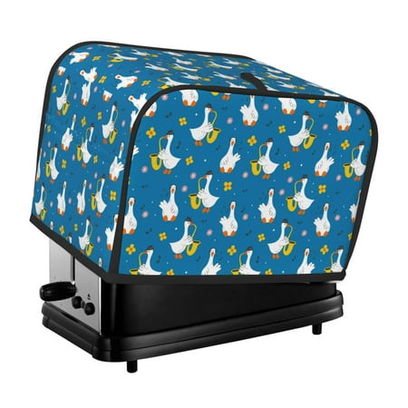 KLL Cartoon Goose Print 2 Slice Toaster Dust Covers Kitchen Small Appliance Cover with 2 Pockets Can hold Jam Spreader Knife & Toaster Tongs (11.4 x 7.9 x 7.5)
KLL Cartoon Goose Print 2 Slice Toaster Dust Covers Kitchen Small Appliance Cover with 2 Pockets Can hold Jam Spreader Knife & Toaster Tongs (11.4 x 7.9 x 7.5)