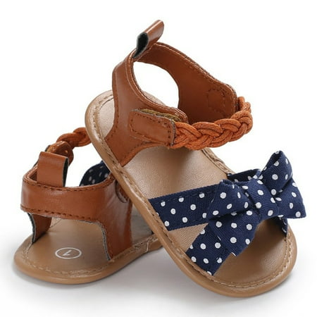 Styles I Love Baby Toddler Girl Bowknot Sandals Soft Sole Anti-slip Crib Shoes Prewalker 0-18M 5 Colors (Navy + Dots 0-6 Months)
Styles I Love Baby Toddler Girl Bowknot Sandals Soft Sole Anti-slip Crib Shoes Prewalker 0-18M 5 Colors (Navy + Dots 0-6 Months)