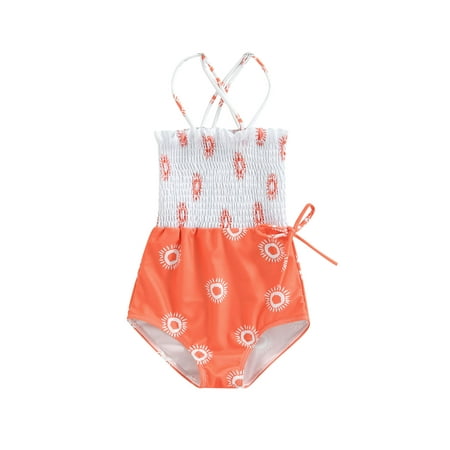 Baby Girls One Piece Swimsuit Pleated Design Sleeveless Sling Print Summer Slim Fit Beach Swimwear
Baby Girls One Piece Swimsuit Pleated Design Sleeveless Sling Print Summer Slim Fit Beach Swimwear