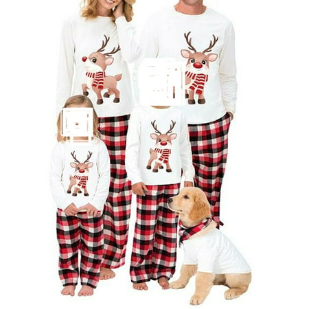 GuliriFei Matching Family Pajamas Sets Christmas PJ s Elk Print Top and Plaid Pants Jammies Sleepwear
GuliriFei Matching Family Pajamas Sets Christmas PJ s Elk Print Top and Plaid Pants Jammies Sleepwear