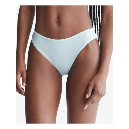 CALVIN KLEIN Intimates Gray Striped Bikini Underwear S
