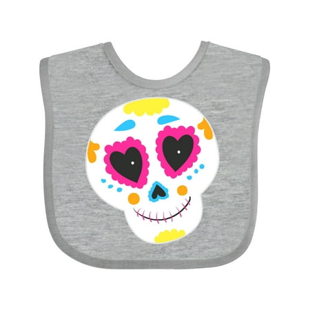 Inktastic Decorated Skull Gift Baby Boy or Baby Girl Bib