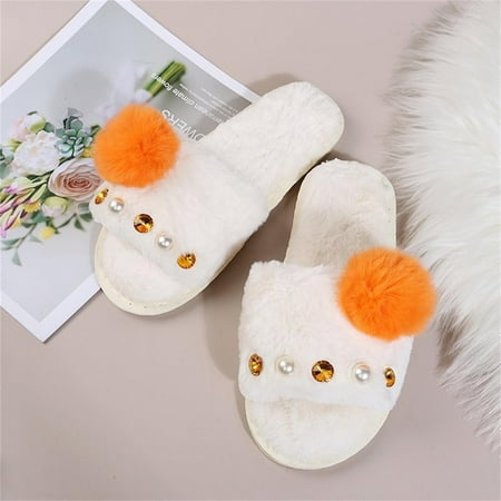 Tangnade House Slippers for Women Fashion Casual Shoes Breathable Outdoor Pure Color Hair Bulb Slippers
Tangnade House Slippers for Women Fashion Casual Shoes Breathable Outdoor Pure Color Hair Bulb Slippers