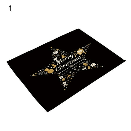 Table Mat Eco-friendly Wear Resistant Cotton Flax Decorative Xmas Themed Pattern Placemat for Christmas Black&Golden
Table Mat Eco-friendly Wear Resistant Cotton Flax Decorative Xmas Themed Pattern Placemat for Christmas Black&Golden