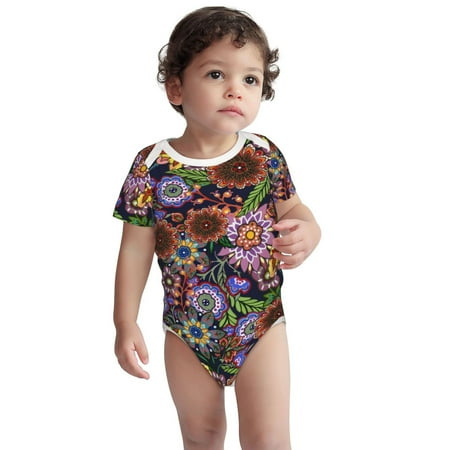 Haiem Vintage Floral Printed Unisex-Baby Short Sleeve Onesies Bodysuits Unisex Babies Snap-Up Rompers-3 Months
Haiem Vintage Floral Printed Unisex-Baby Short Sleeve Onesies Bodysuits Unisex Babies Snap-Up Rompers-3 Months