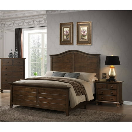Better Homes and Gardens Hillbrooke Queen Bed, Mocha