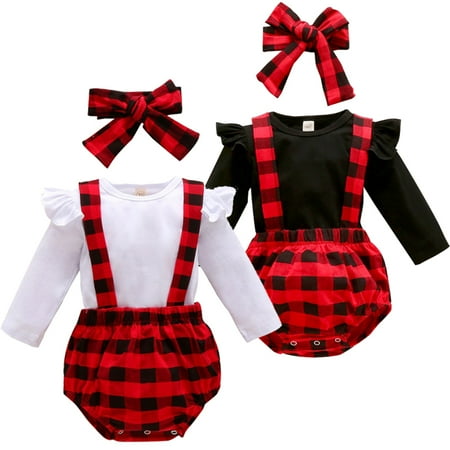 Newborn Baby Boys Girls Toddler Romper Suspender Plaid Shorts Headband Outfits Set Clothes
Newborn Baby Boys Girls Toddler Romper Suspender Plaid Shorts Headband Outfits Set Clothes