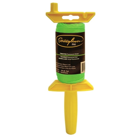 Stringliner 25015 135 ft. Fluorescent Pro Twisted Masons Line Reel Green
Stringliner 25015 135 ft. Fluorescent Pro Twisted Masons Line Reel Green
