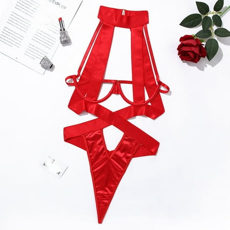 Simplmasygenix Women s Lingerie Lace Sexy Clearance Lingerie For Women Babydoll Rompers Halter Neck Hollow Out Jumpsuit Sleepwear Lingerie Bodysuit
Simplmasygenix Women s Lingerie Lace Sexy Clearance Lingerie For Women Babydoll Rompers Halter Neck Hollow Out Jumpsuit Sleepwear Lingerie Bodysuit