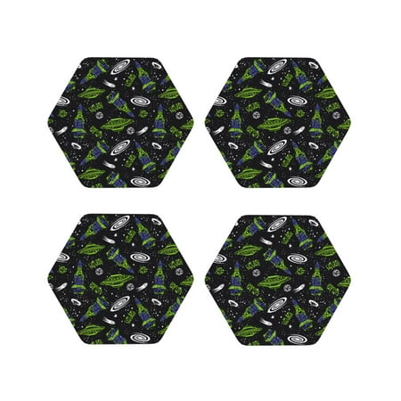 Leather Coasters Set of 4 - Space Pattern green Lightweight Non-Slip Drink Coasters for Desk Anti-Scalding Desk Cup Coasters for Office Table Decor Hexagon
Leather Coasters Set of 4 - Space Pattern green Lightweight Non-Slip Drink Coasters for Desk Anti-Scalding Desk Cup Coasters for Office Table Decor Hexagon