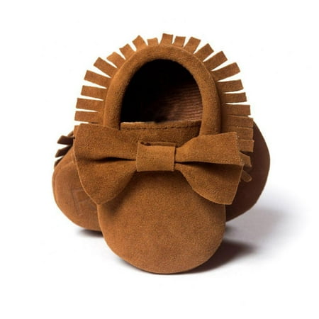Infant Toddler Baby Soft Sole PU Leather Bowknots Shoes
