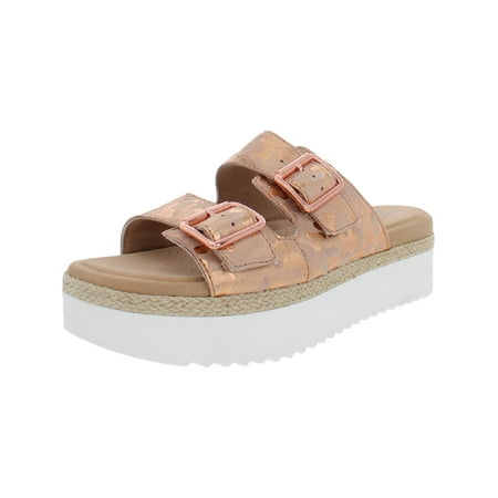 Clarks Womens Lana Beach Suede Open Toe Flatform Sandals Pink 8 Medium (B M)
