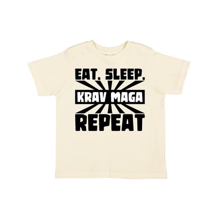 Inktastic Eat Sleep Krav Maga Repeat Gift Toddler Boy or Toddler Girl T-Shirt