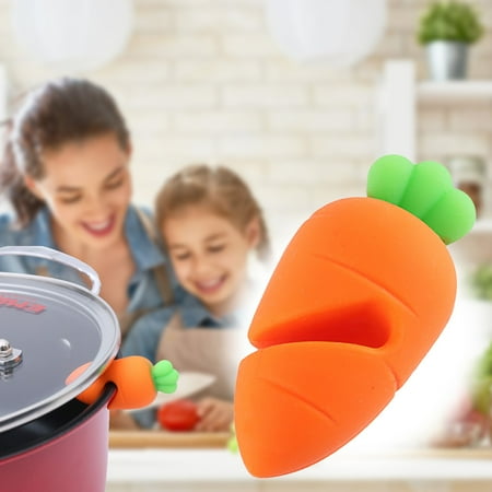 Boil Over Spill Stopper Silicone Spill Proof Lid Heat Resistant Pot Lid Holder Kitchen Cooking Gadgets (Carrot)
Boil Over Spill Stopper Silicone Spill Proof Lid Heat Resistant Pot Lid Holder Kitchen Cooking Gadgets (Carrot)